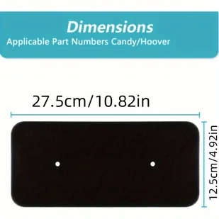 TEMU 2 Szt./3 Szt./5 Szt. Zastępstwo Suszarki Hoover Candy 40006731 Filtr Suszarki Filtr Ciepła 275 X 125 X 10Mm Filtr Kłaczków Do Suszarki, - Akcesoria i części do pralek i suszarek - miniaturka - grafika 1