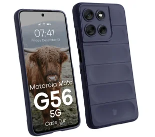 Bizon Tur do Motorola Moto G56 5G Granatowy - Etui i futerały do telefonów - miniaturka - grafika 1