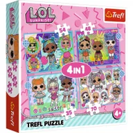Puzzle - Puzzle 4w1 Poznaj laleczki 35, 48, 54 i 70 elementów - miniaturka - grafika 1
