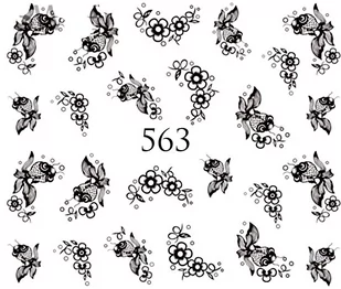 Naklejki wodne na paznokcie - nr 563 - Ozdoby do paznokci - miniaturka - grafika 1