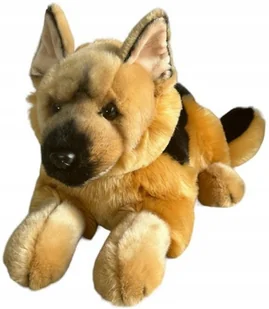 Maskotka Piesek Owczarek Niemiecki Wilczur Leżący DUBI - 45cm - Maskotki i pluszaki - miniaturka - grafika 1