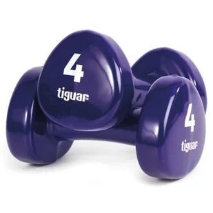 Tiguar Hantle winylowe 4kg TI-HW0040 roz uniw 5906660029052 - Hantle i ciężarki - miniaturka - grafika 1