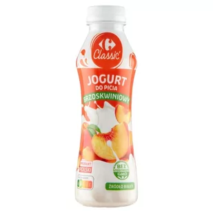Carrefour Classic Jogurt do picia brzoskwiniowy 350 g - Kefiry, jogurty, maślanki - miniaturka - grafika 1