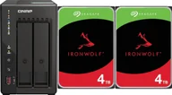Serwery plików NAS i macierze dyskowe - Serwer plików Qnap TS-253E-8G + 2x Seagate IronWolf 4TB ST4000VN006 - miniaturka - grafika 1
