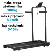 Bieżnie - Bieżnia elektryczna TUNTURI Cardio Fit T5 BT 1103W 8km/h - miniaturka - grafika 1
