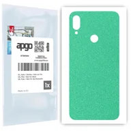 Szkła hartowane na telefon - Folia naklejka skórka strukturalna na TYŁ do Xiaomi Redmi Note 7 -  Seledynowy Pastel Matowy Chropowaty Baranek - apgo SKINS - miniaturka - grafika 1