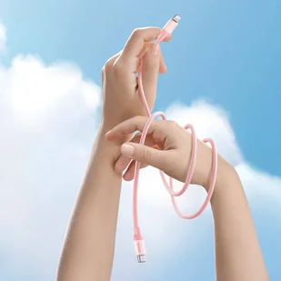 Ugreen kabel do szybkiego ładowania USB Typ C - Lightning (certyfikat MFI) chip C94 Power Delivery 1m różowy (60625 US387) - Kable USB - miniaturka - grafika 2