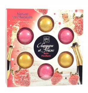 Chlapu Chlap, Musujące Kule do kąpieli Szampan z Truskawkami, 6  szt. - Pozostałe akcesoria do kąpieli i SPA - miniaturka - grafika 1