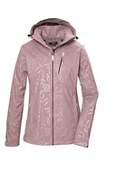 Kurtki damskie - killtec Damska kurtka softshellowa/kurtka outdoorowa z odpinanym kapturem KOS 122 WMN SFTSHLL JCKT FLORAL, woodrose, 44, 42846-000 - miniaturka - grafika 1
