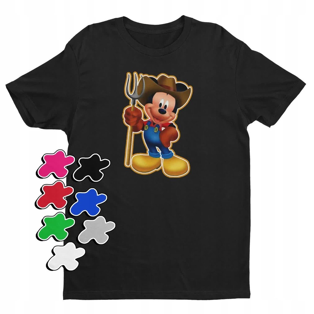 Koszulka T-Shirt Dziecięca Z Nadrukiem Myszka Miki Minnie Różne -M 134-140