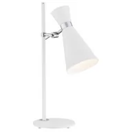 Lampy stojące - Argon Stojąca LAMPKA biurkowa LUKKA 3890 metalowa LAMPA stołowa biała 3890 - miniaturka - grafika 1