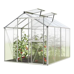 GFP Szklarnia Jasmin 4 rama aluminiowa 192 x 256 cm panele poliwęglanowe - Szklarnie ogrodowe - miniaturka - grafika 1
