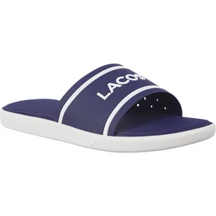 Lacoste L 30 Slide 118 1 Caw 2B9 Purple granatowe - Klapki i japonki damskie - miniaturka - grafika 1