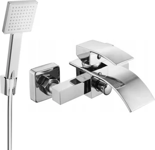 Mexen Aries R45 bateria wannowa z zestawem prysznicowym, chrom - 74483R45-00 - Zestawy baterii łazienkowych - miniaturka - grafika 1