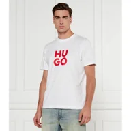 Koszulki męskie - HUGO T-shirt Daltorip Regular Fit - miniaturka - grafika 1