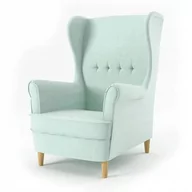 Fotele - Adams Group, Fotel Uszak, Milo, Jasnozielona - miniaturka - grafika 1