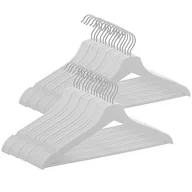 Wieszaki i stojaki - Wieszaki na ubrania drewniane zestaw 30 szt. szare Springos - miniaturka - grafika 1