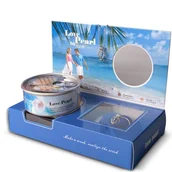 Wisiorki - Perła szczęścia i miłości - Niebieski - miniaturka - grafika 1