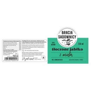 Bracia Sadownicy sok tłoczony 250 ml jabłko z miętą - Szybkie dania obiadowe - miniaturka - grafika 1