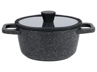 Garnki - LIVARNO home Garnek z odlewu aluminiowego z miarką, Ø 20 cm (kamień granitowy/czarny) - miniaturka - grafika 1