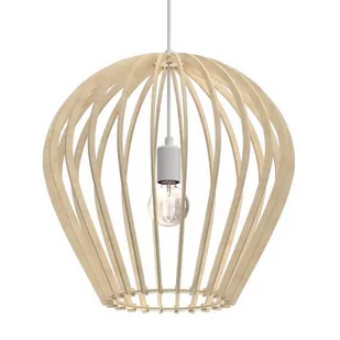 Drewniana lampa wisząca Bala 5016 Amplex ekologiczny boho do salonu beżowa - Lampy sufitowe - miniaturka - grafika 1