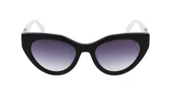 Okulary przeciwsłoneczne - KARL LAGERFELD Okulary przeciwsłoneczne damskie, Czarno-biały, 5219 - miniaturka - grafika 1