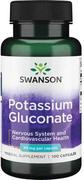 Witaminy i minerały - SWANSON Potassium Gluconate (Glukonian potasu) 100 Kapsułek - miniaturka - grafika 1
