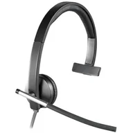 Słuchawki - Logitech Mono H650e czarne - miniaturka - grafika 1