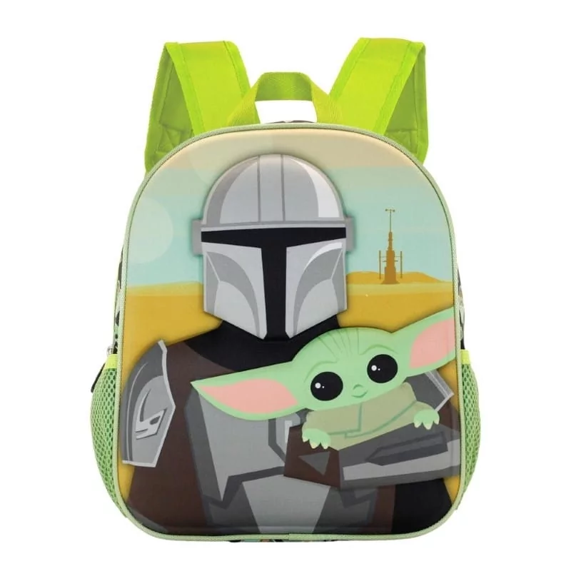 Plecak przedszkolny 3D Star Wars Mandalorian Yoda