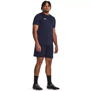 Męskie spodenki treningowe Under Armour UA M's Ch. Knit Short - granatowe - UNDER ARMOUR - Spodnie sportowe męskie - miniaturka - grafika 1