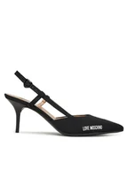 Sandały damskie - LOVE MOSCHINO Sandały JA10627G0MIMX000 Czarny - miniaturka - grafika 1