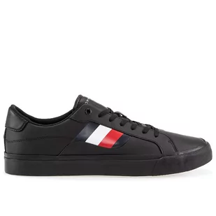 Buty Tommy Hilfiger Signature Detailing Leather Trainers FM0FM04140-BDS - czarne - Buty sportowe męskie - miniaturka - grafika 3