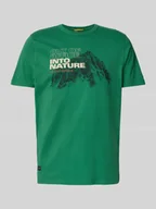 Koszulki męskie - T-shirt z nadrukiem z logo - miniaturka - grafika 1