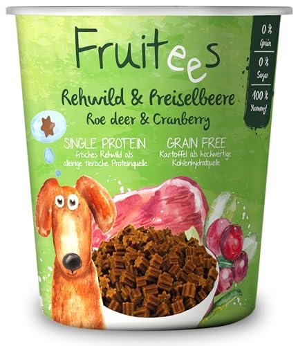 Bosch Finest Snack Concept | świeże owoce jelenia i truskawka cedrowa | bez zbóż | 4 x 200 g