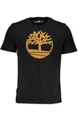 Koszulki męskie - T-SHIRT MĘSKI Z KRÓTKIM RĘKAWEM TIMBERLAND CZARNY - miniaturka - grafika 1