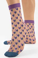 Skarpetki damskie - Skarpetki Fiore Dizzy 20 DEN F1176 blue/nude - miniaturka - grafika 1