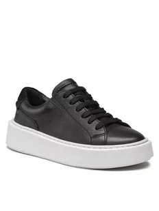CLARKS Sneakersy Hero Lite Lace 261610484 Czarny - Sneakersy damskie - miniaturka - grafika 1