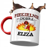 Kubki - Kubek Czerwony Dla Elizy Przyjaciółki Na Prezent z Nadrukiem ze Zdjęciem + Opakowanie na prezent (wzór 03) - miniaturka - grafika 1