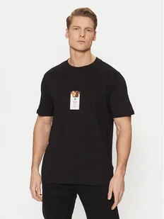 HUGO T-Shirt 50530683 Czarny Regular Fit - Koszulki męskie - miniaturka - grafika 1