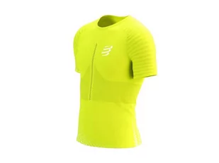 COMPRESSPORT Koszulka biegowa RACING SS T-SHIRT evening white - Koszulki sportowe męskie - miniaturka - grafika 2