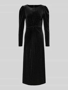 Sukienka koktajlowa z aksamitu z dodatkiem moheru model ‘HELLA’ - Sukienki - miniaturka - grafika 1