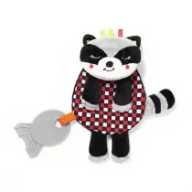 BABYONO Babyono przytulanka dla niemowląt FLAT RACOON FELIX 780 - Gryzaki dla dzieci - miniaturka - grafika 2