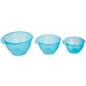Miski i półmiski - Komplet 3 misek Cindy 1 2 3 l turkusowy - miniaturka - grafika 1