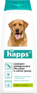 Happs HAPPS szampon pielęgnacyjny dla psów o sierści jasnej 200ml 408 - Szampony i odżywki dla psów - miniaturka - grafika 1