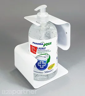 B2B Partner Uchwyt na ścianę z żelem dezynfekującym 500 ml 148004 - Dezynfekcja - miniaturka - grafika 1