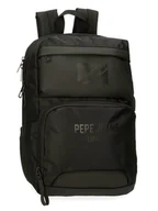 Plecaki - Pepe Jeans Plecak "Bromley" w kolorze czarnym - 25 x 36 x 10 cm - miniaturka - grafika 1