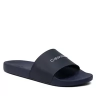 Klapki i japonki damskie - Calvin Klein Klapki JEANS - Pool Slide HM0HM00455 Calvin Navy DW4 - miniaturka - grafika 1