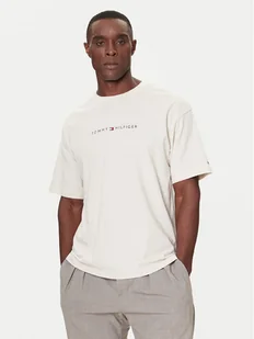 Tommy Hilfiger T-Shirt UM0UM03685 Écru Relaxed Fit - Koszulki męskie - miniaturka - grafika 1