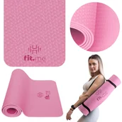 Maty do jogi - Mata Do Jogi Ćwiczeń Fitnessu Antypoślizgowa TPE Fit.me - miniaturka - grafika 1
