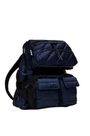 Torebki damskie - Desigual Women's Accessories nylonowy plecak Big, niebieski, jeden rozmiar - miniaturka - grafika 1